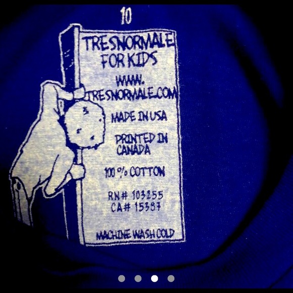Kids Blue short sleeve t-shirt - Picture 3 of 6